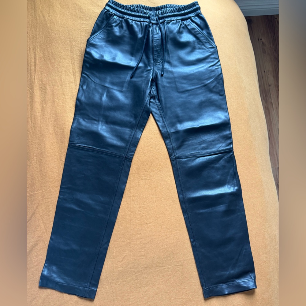 FRAME lamb leather carpenter pants
